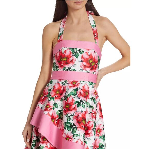 Alice + Olivia Florence Halter Dress US 2 $1195 - Picture 4 of 12